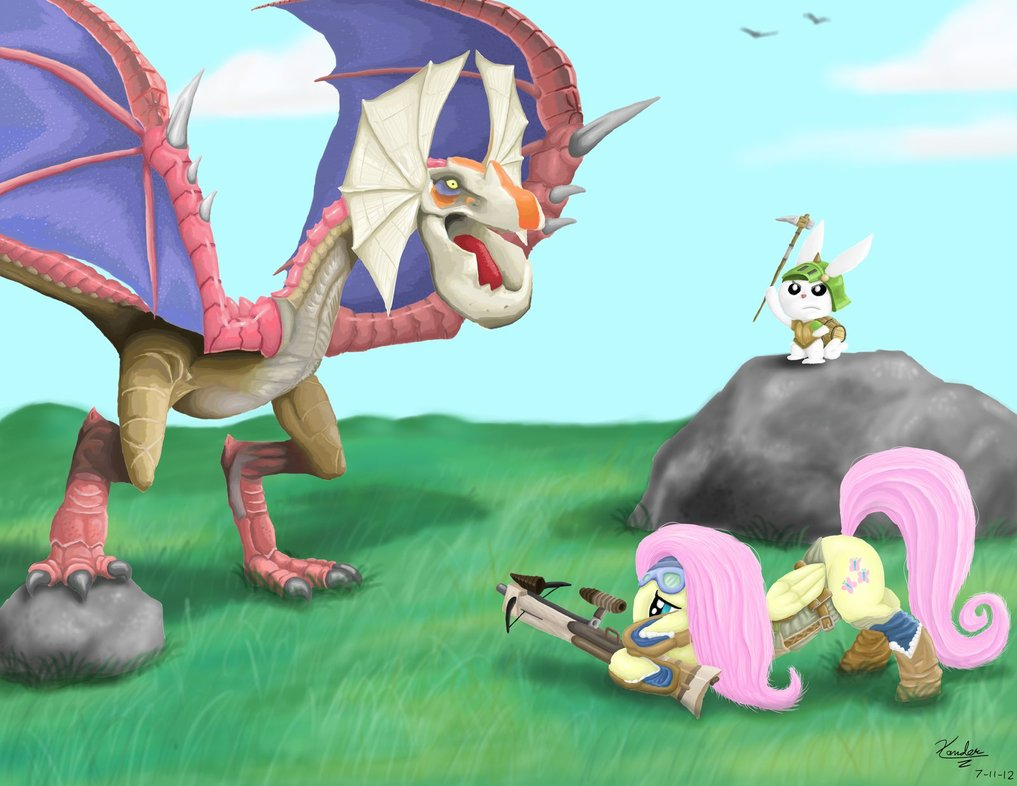 Funny pictures, videos and other media thread! - Page 21 FluttershytheMonsterHunter