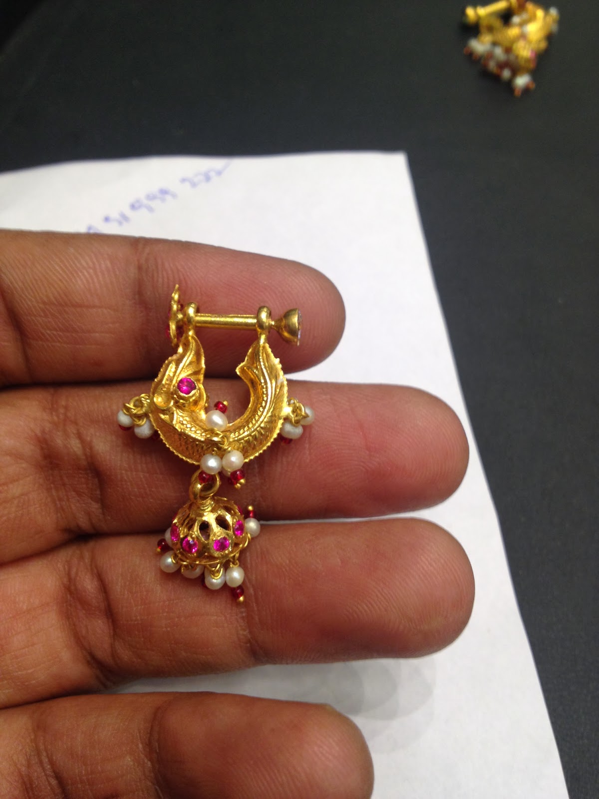 Pin by zarin chowdhury on earrings Gold earrings designs