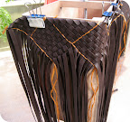 Step two in weaving the Ebano Cabat.