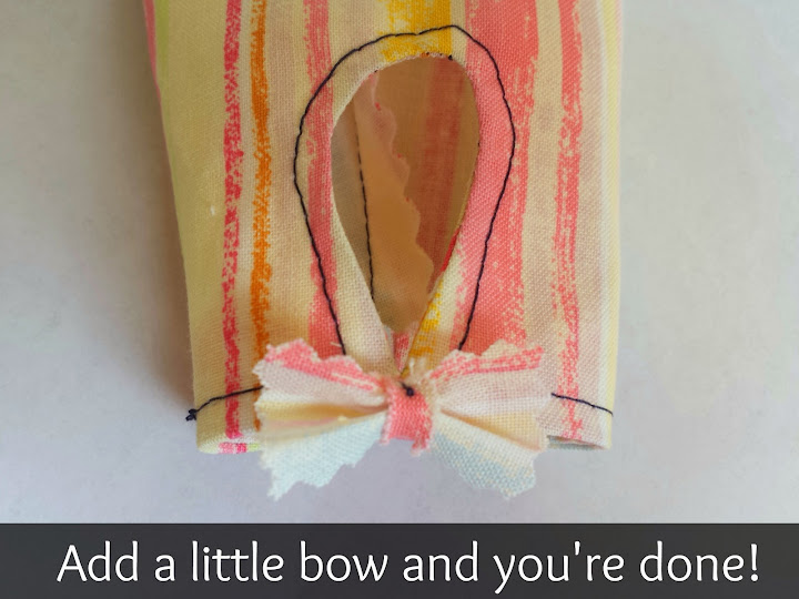 Plantain keyhole and little bow detail Tutorial