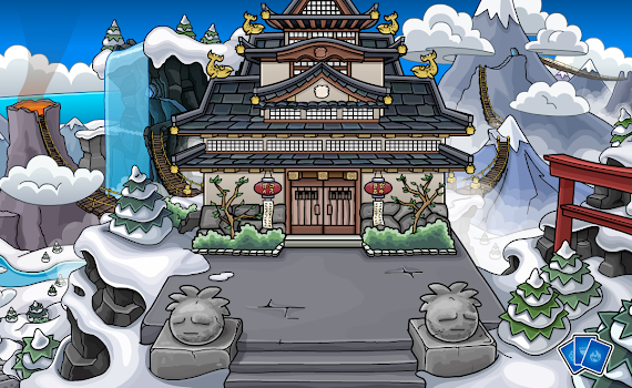 Club Penguin Rooms: The Dojo Courtyard