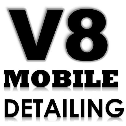 V8 MOBILE CAR DETAILING logo