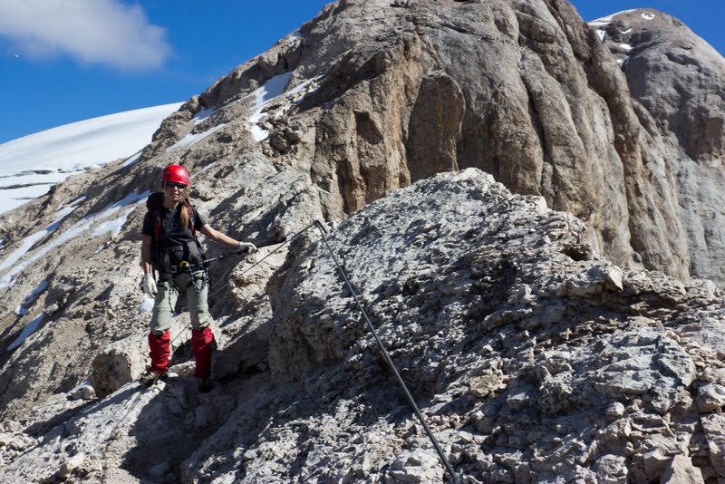 Доломиты. Восхождение на Мармоладу, Punta Penia (3,343 m), спуск по феррате