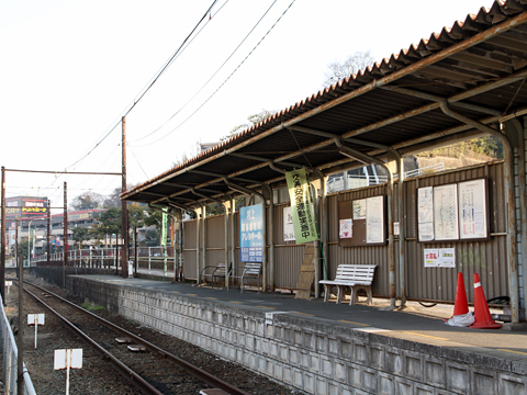 熊本電気鉄道　上熊本駅ホーム