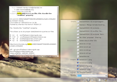 Milou, el nuevo plasmoide de búsqueda para KDE 4.13