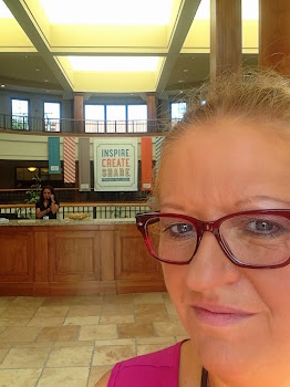 Selfie in lobby of SU Headquarters