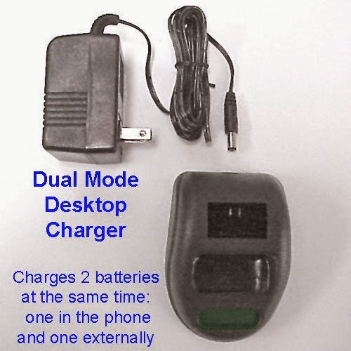  Samsung SGH-S105 Cell Phone Battery Charger Dual Mode Desktop Charger - Replacement For Samsung S105 Desktop Charger - Charges 2 Batteries At Once