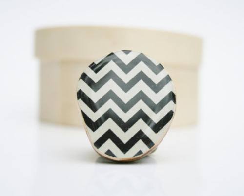 Chevron Cocktail Ring [SOURCE]