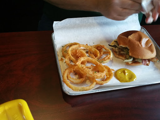 Hamburger Restaurant «Blues Burgers», reviews and photos, 1820 W Mockingbird Ln #44, Dallas, TX 75235, USA