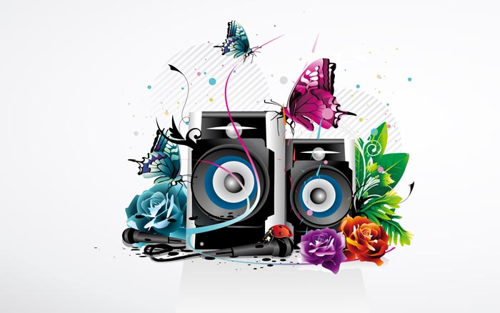 Bộ ảnh nền vector cho những người yêu âm nhạc 50-Colorful-Vector-Art-Music-Wallpapers-28