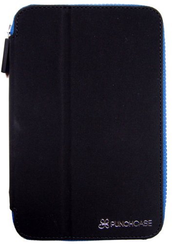PUNCHCASE Ace Zip Around Cover, Black/Royal Blue (fits Kindle Paperwhite, Kindle, and Kindle Touch)