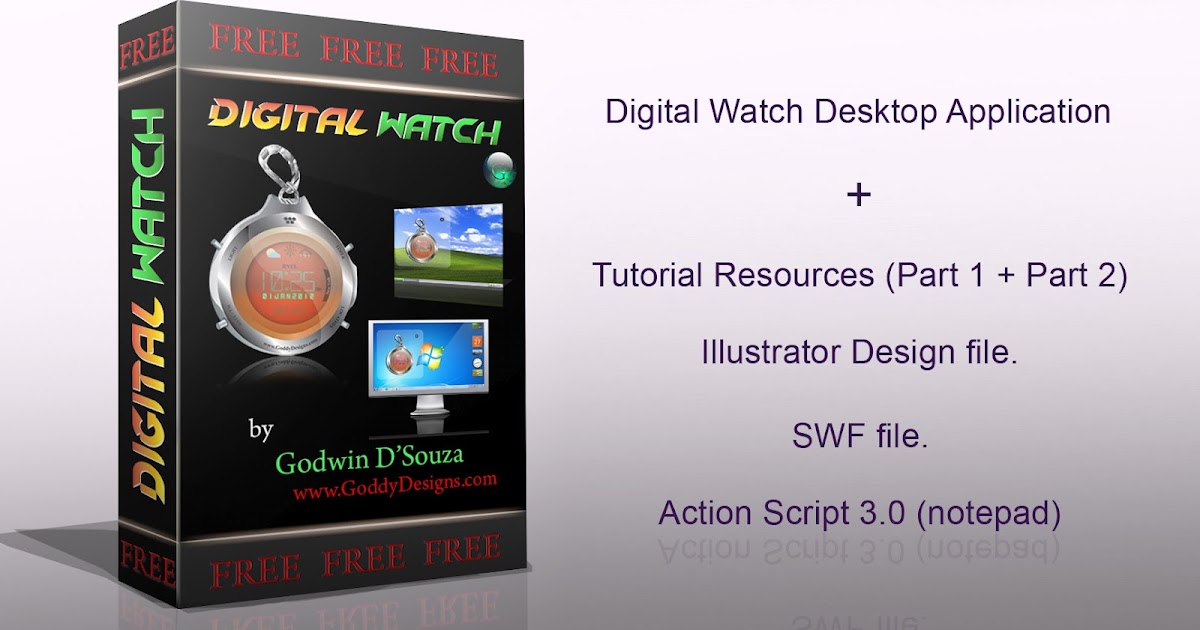 Digital Watch Desktop Application | Goddy Designs