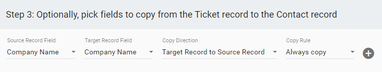 Copying company names from associated contacts to tickets