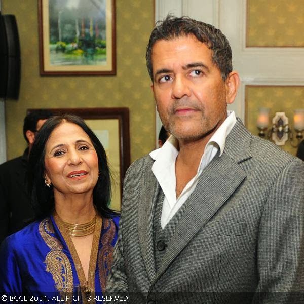 Leena and AD Singh at the book launch party of Times Food and Nightlife Guide, Delhi, 2014, held at hotel ITC Maurya, New Delhi, on January 27, 2014.