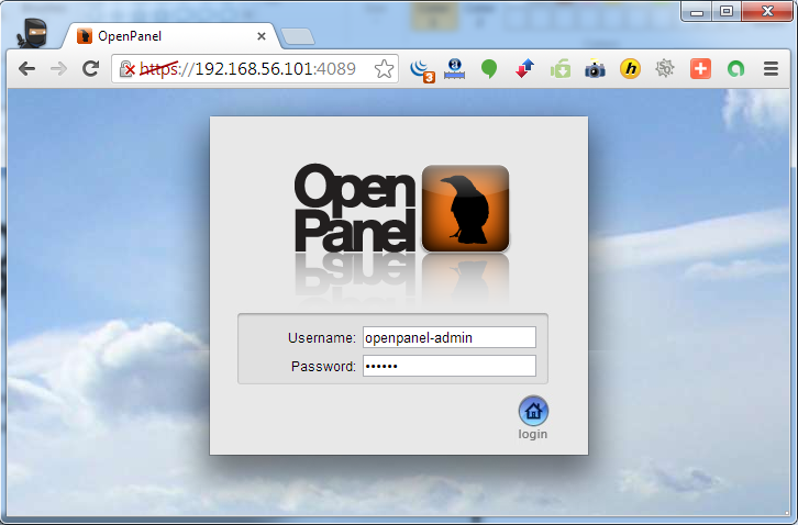Halaman+Login+OpenPanel Cara Mudah Instalasi Cpanel OpenPanel di Ubuntu dan Debian