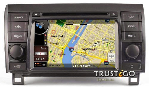 In-dash AV Receiver DVD GPS Navigation Stereo Satellite Sirius Radio COPYRIGHTED NNG IGO NAVTEQ MAPS iPod/iPhone Ready Touch Screen Bluetooth Hands-free A2DP Music Streaming USB SD CD AVI MP3 Multimedia Playback Deck Audio Video Virtual CD Changer with Digital TV / Tire Pressure Monitoring System Option 2007/08/09/10/11/12/13 Toyota Tundra 2008/09/10/11/12/13/14 Toyota SEQUOIA
