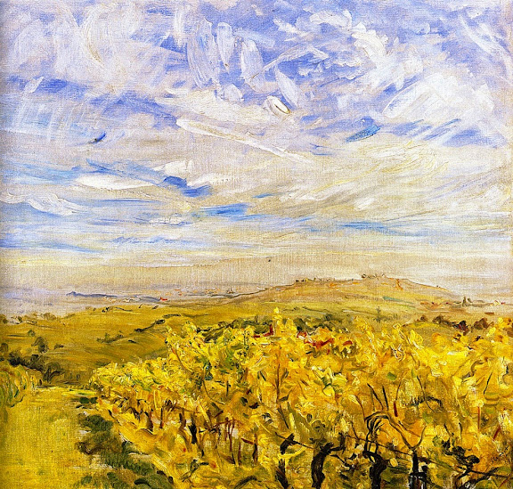 Max Slevogt - Early Autumn in the Palatinate - Vineyards near Neukastel, 1927