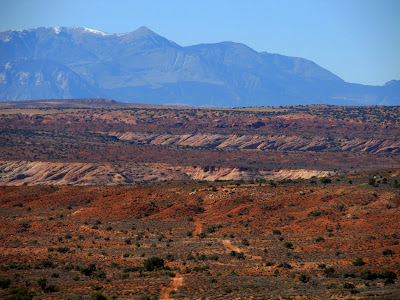 Looking back down the road (the Element is on the far right)