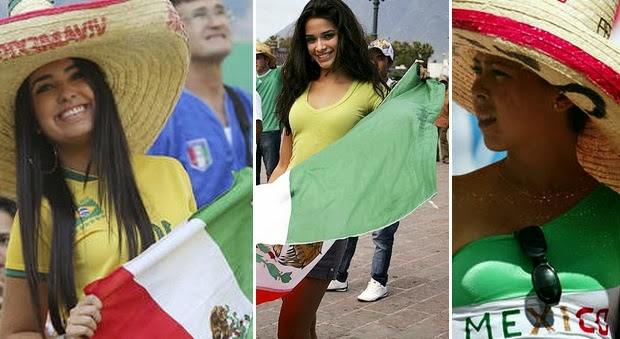 female fans of Fifa world cup 2014