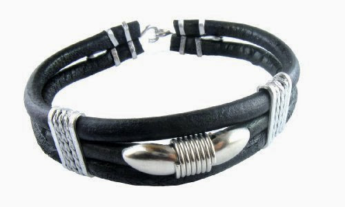  Black Retro Biker Zen Bracelet / Leather Bracelet / Leather Wristband / Surf Bracelet / Tribal Bracelet / Hemp Bracelet for Men, Women, Boys and Girls, Teen