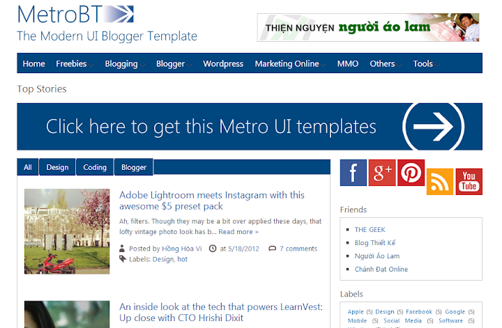 1 Top 10 Free Premium Blogger Templates 