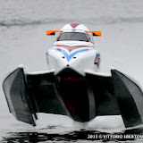 LIUZHOU-CHINA Shaun Torrentte of USA of F1 Qatar Team at UIM F1 H20 Powerboat Grand Prix of China on Liujiang River. October 1-2, 2013. Picture by Vittorio Ubertone/Idea Marketing.
