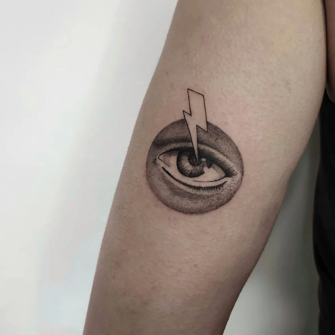 Lightning In The Eye Tattoo