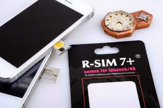 50pcs /Lot R Sim 7+ Rsim7+ R-7+ Unlock Iphone4s and Iphone5 Support Fireware Ios 6.21 6.1 5.11
