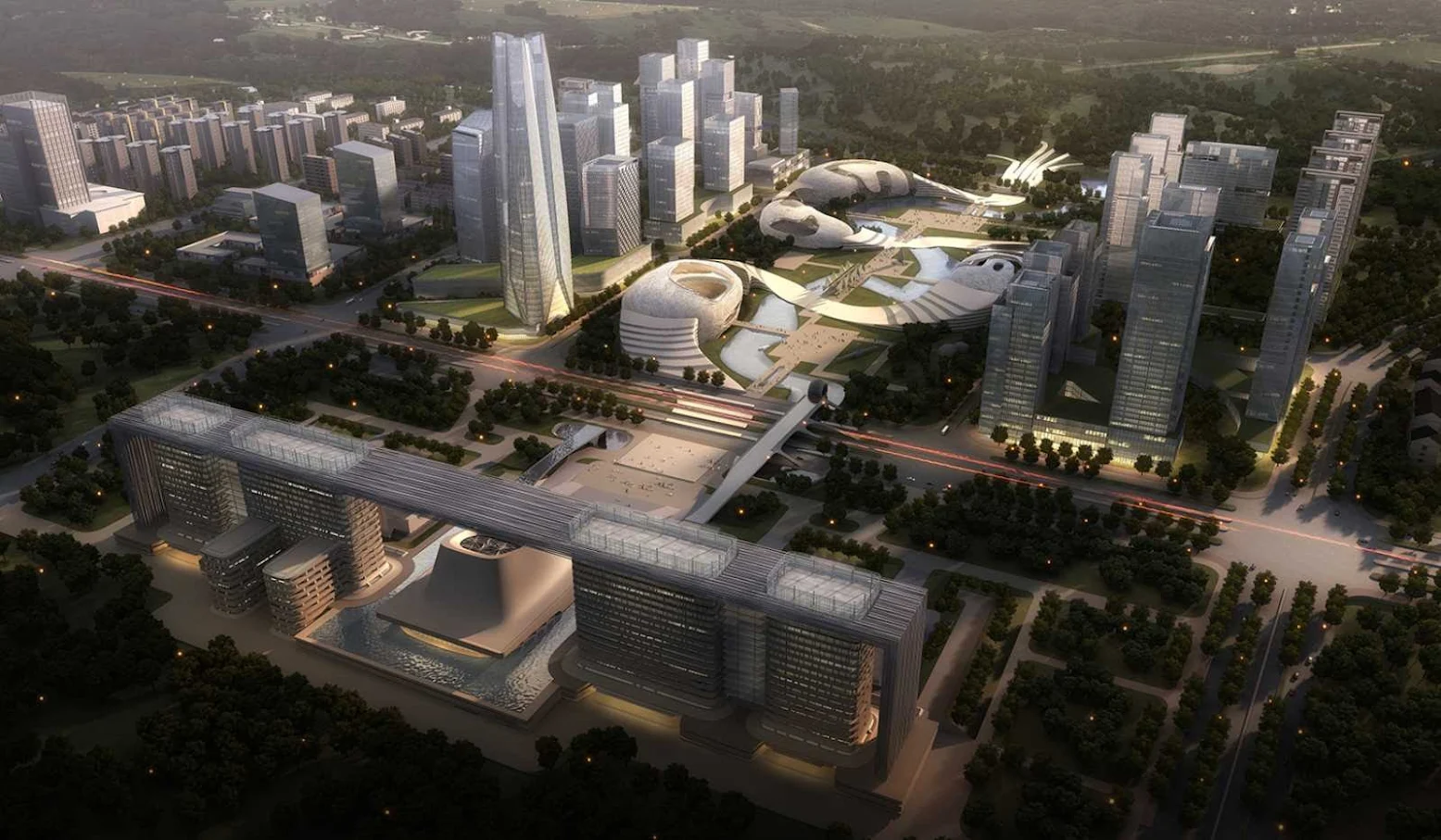 Yichang New District Master Plan by AmphibianArc