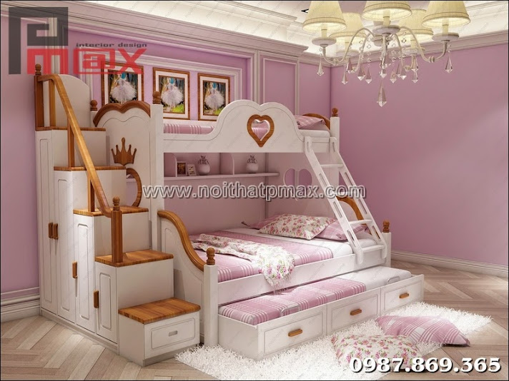 Giường tầng dành cho bé đẹp   giá rẻ