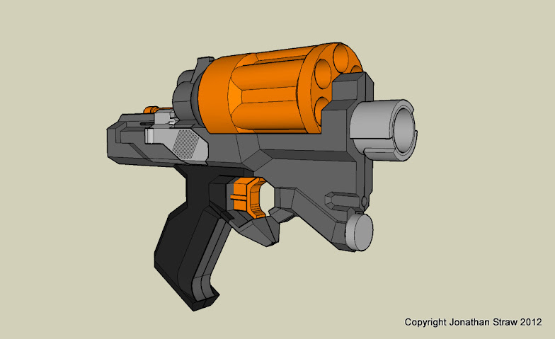 Nerf gun I've modeled on blender - Creations Feedback - Developer