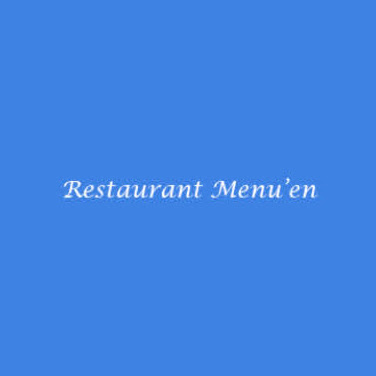 Restaurant Menu'en