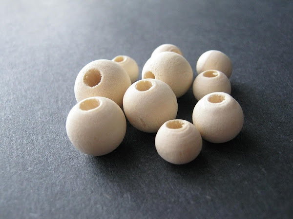 Wooden Macrame Beads