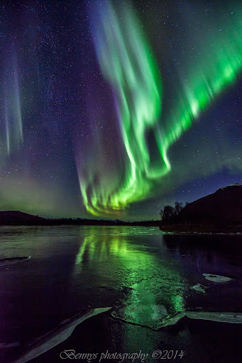 The Magic Green Light in Arctic Norway. Photographer Benny Høynes