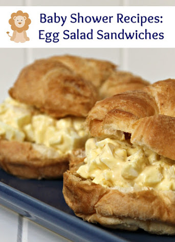 Classic Egg Salad Sandwiches - this egg salad recipe will be a great addition to your next baby shower menu