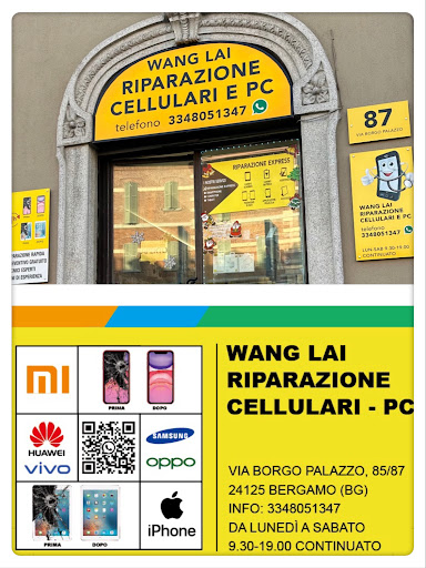 WANG LAI RIPARAZIONE CELLULARI E PC EXPRESS /CAMBIO VETRO-SCHERMO IPHONE IN 1 ORA