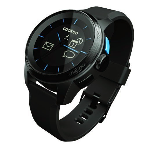  Cookoo Bluetooth 4.0 Watch (Ios Compatitable, Black/black)