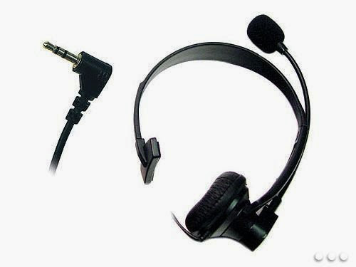  Cellet 2.5mm Mono Headphone with Microphone Boom - Black