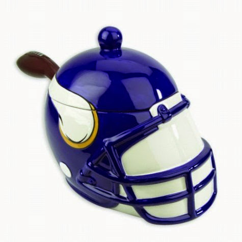  Minnesota Vikings NFL Ceramic Soup Tureen or Cookie Jar (9