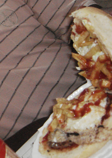 un hamburger africain