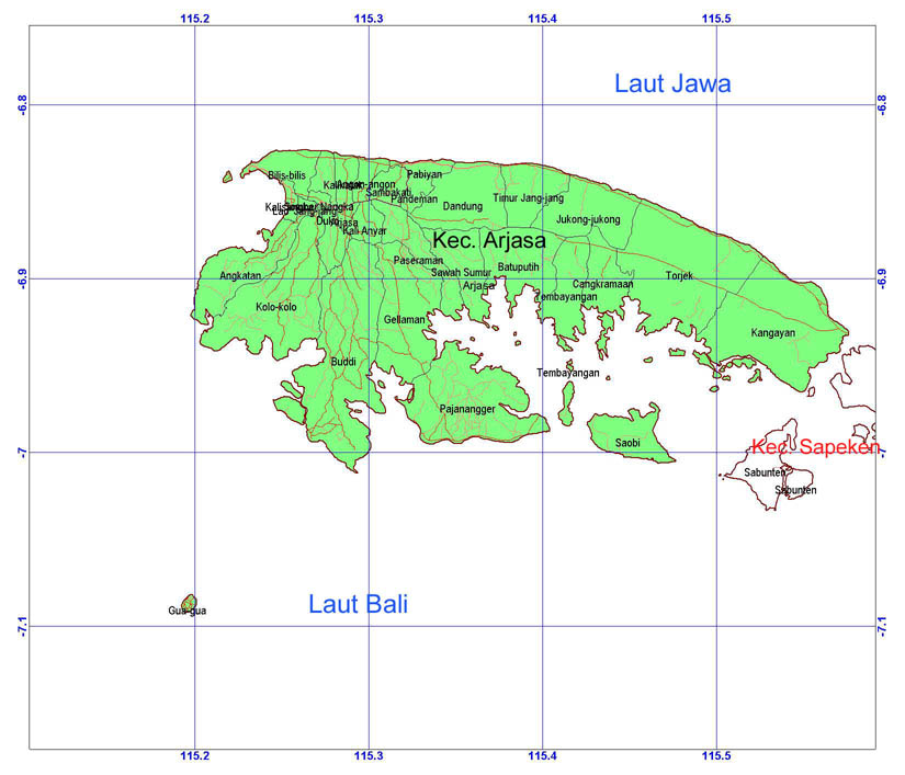 Peta Pulau Kangean