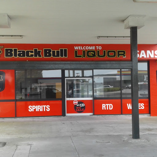 Black Bull Liquor Sanson logo