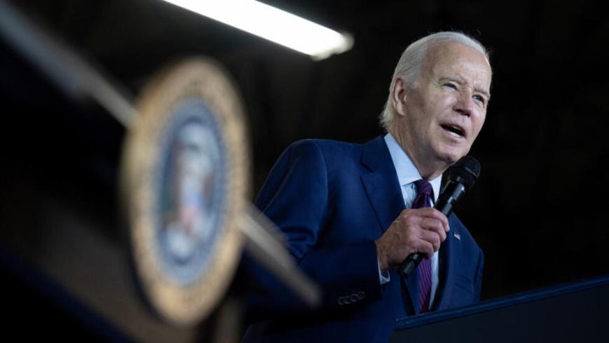 (Ảnh minh họa) - Tổng thống Mỹ Joe Biden phát biểu tại bang Maine, ngày 28/07/2023. 