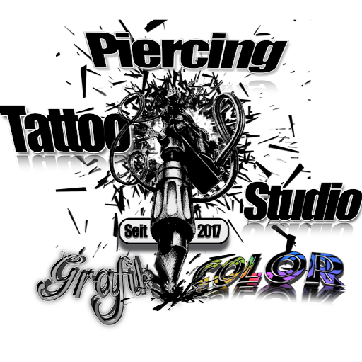 Tattoo & Piercing Studio Grafik Color logo