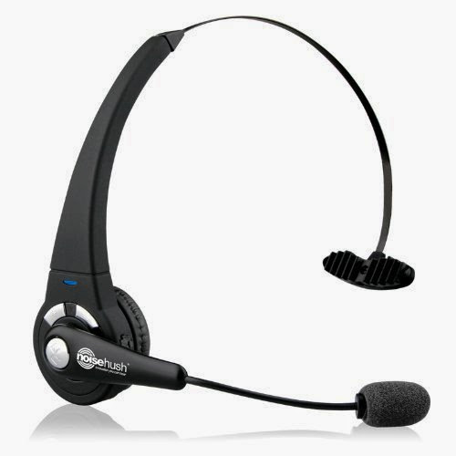  NoiseHush N700m-11867 Multipoint Bluetooth Headset for Apple iPad/iPhone and All Cell Phones - Retail Packaging - Black