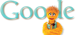 Doodle de Google con "Kami" para conmemorar el 40 aniversario de Barrio Sésamo (Sesame Street)