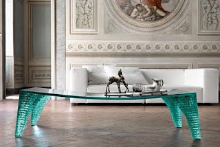 Artistic Glass Table from Fiam