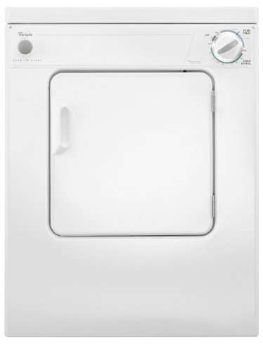 Whirlpool LDR3822PQ 3.4 Cu. Ft. White Stackable Electric Front Load Dryer