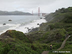 Golden Gate Bridge seen from Batteries to Bluffs Trail