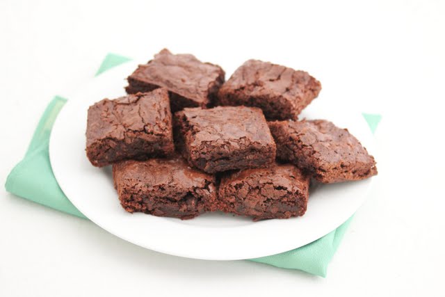 photo of a plate of Truffle Brownies